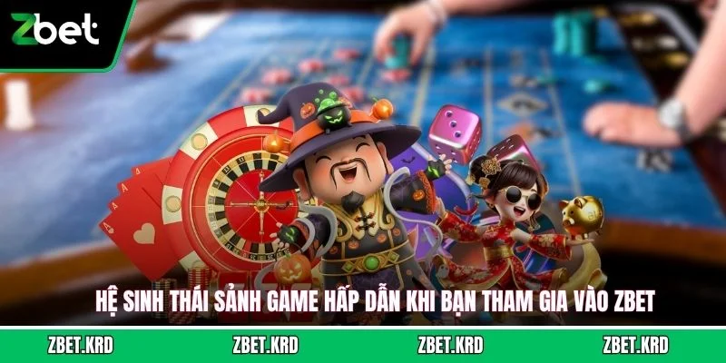 Hệ sinh thái sảnh game hấp dẫn khi bạn tham gia vào ZBET